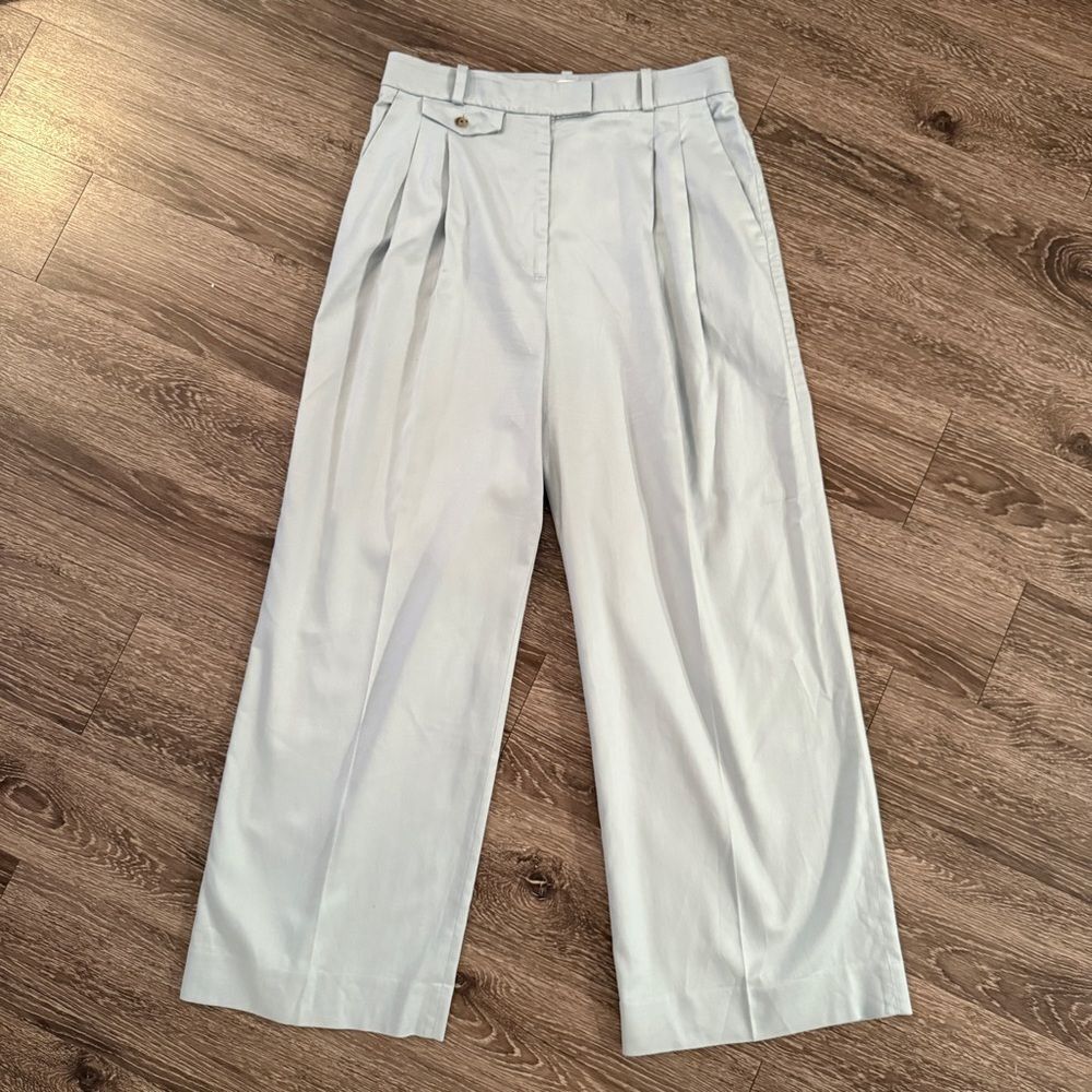 Banana Republic Pale Blue Wide Leg Trousers